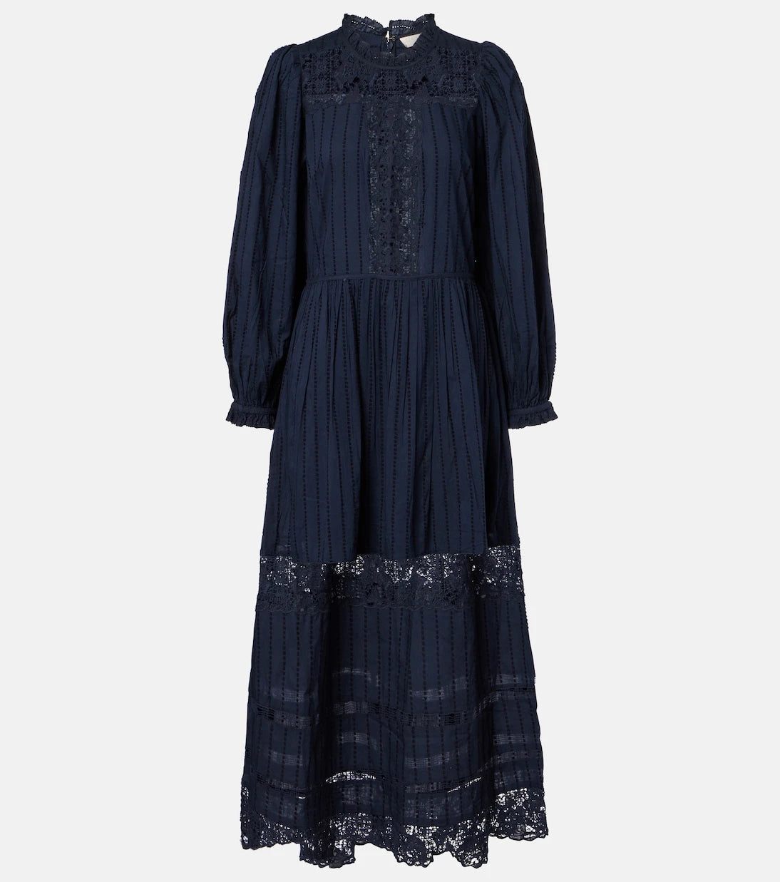 Ulla Johnson - Amelie lace and cotton midi dress