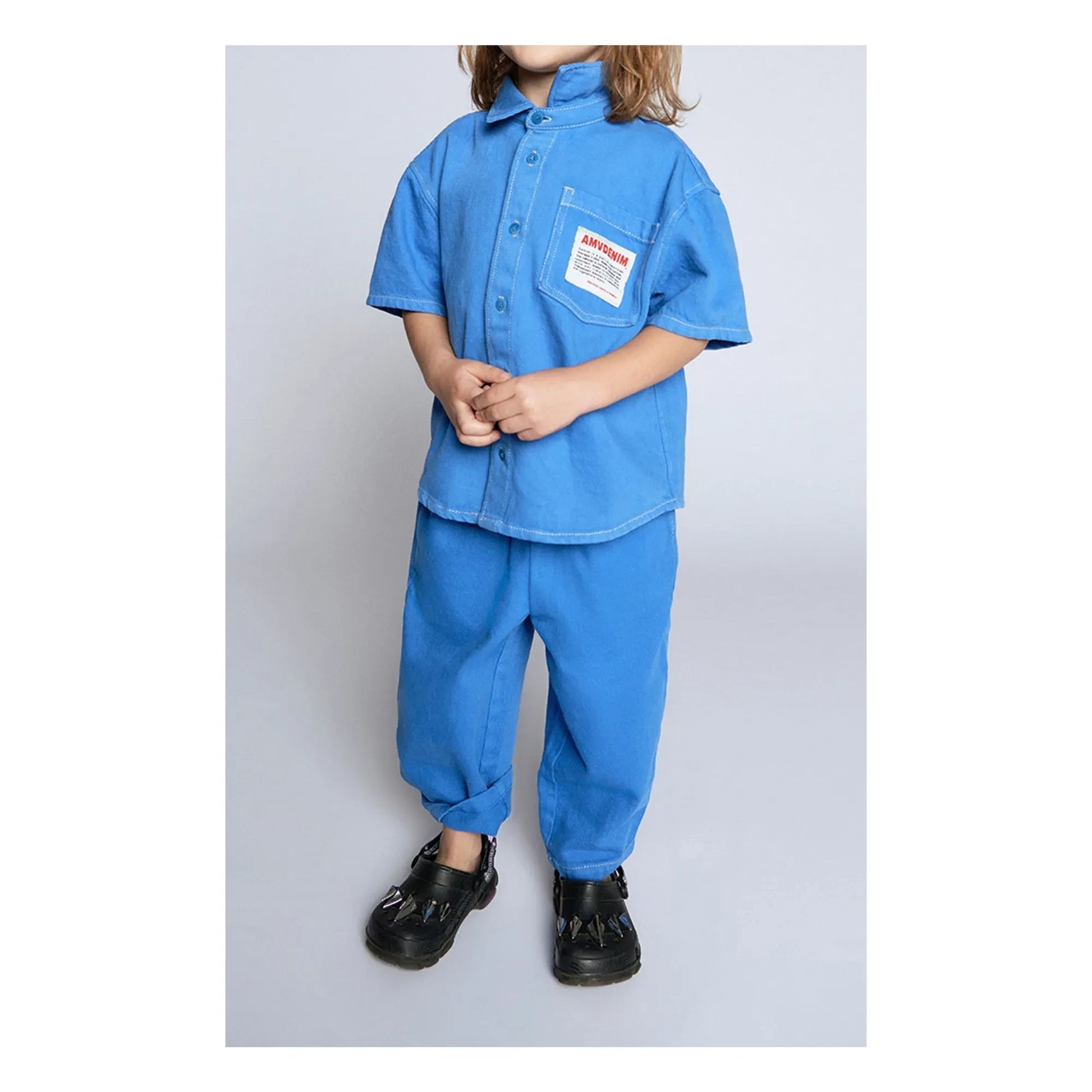 American Vintage - Pusway Organic Cotton Drawstring Jeans | Blue