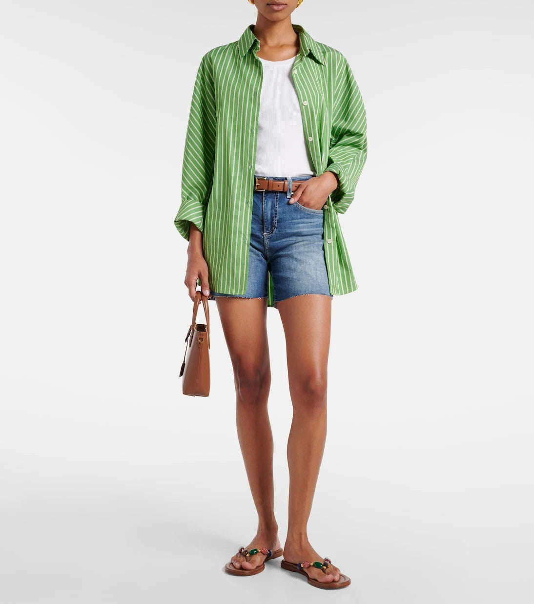 AG Jeans - Ex-Boyfriend high-rise denim shorts