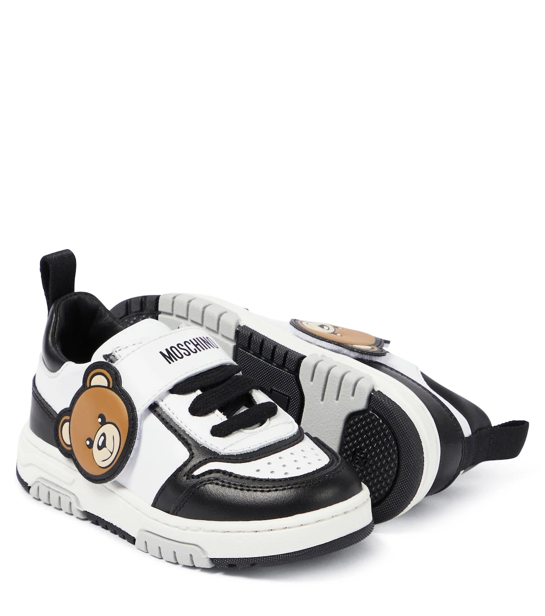 Moschino Kids - Teddy Bear leather sneakers