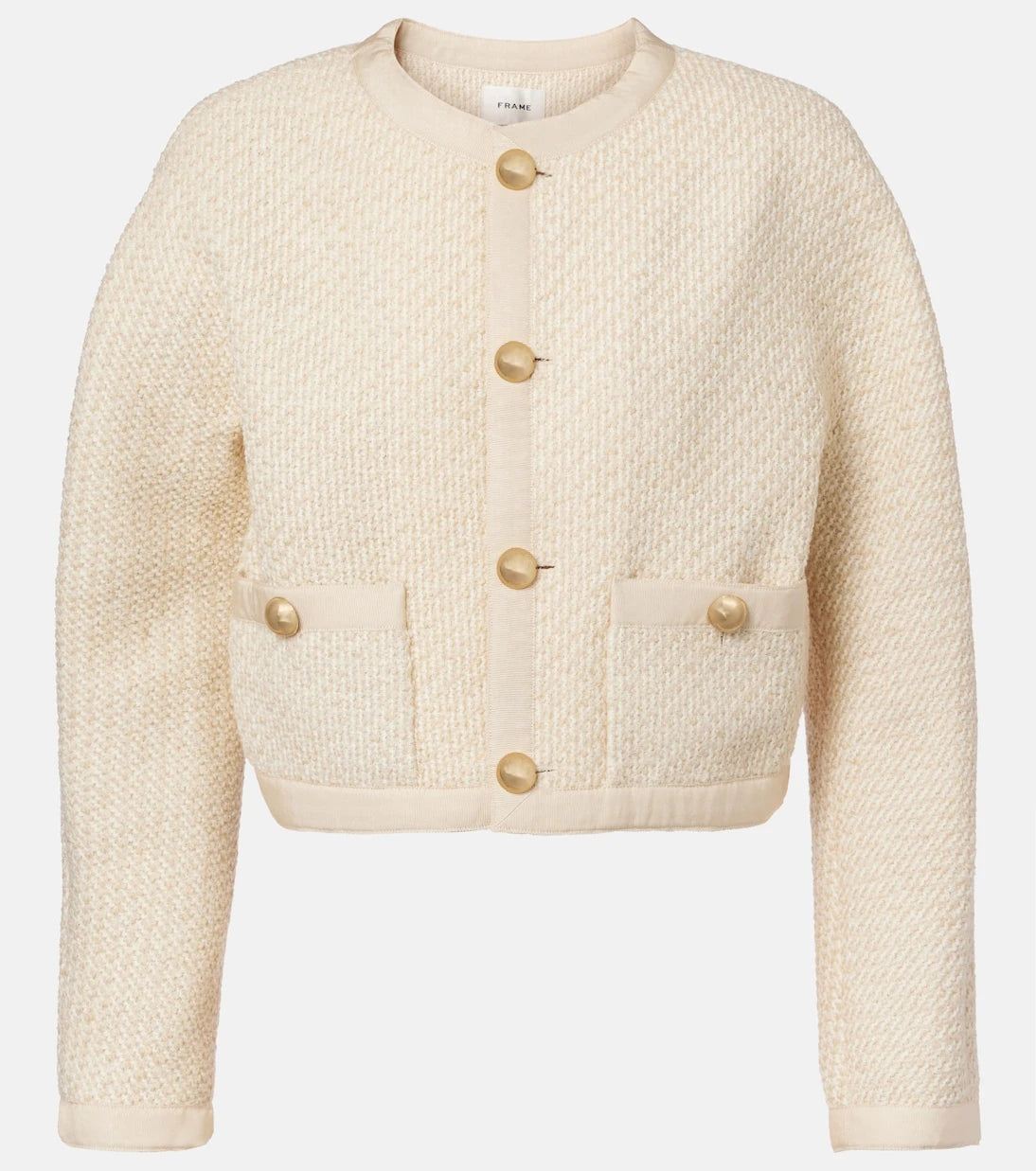 Frame - Trim cropped jacket