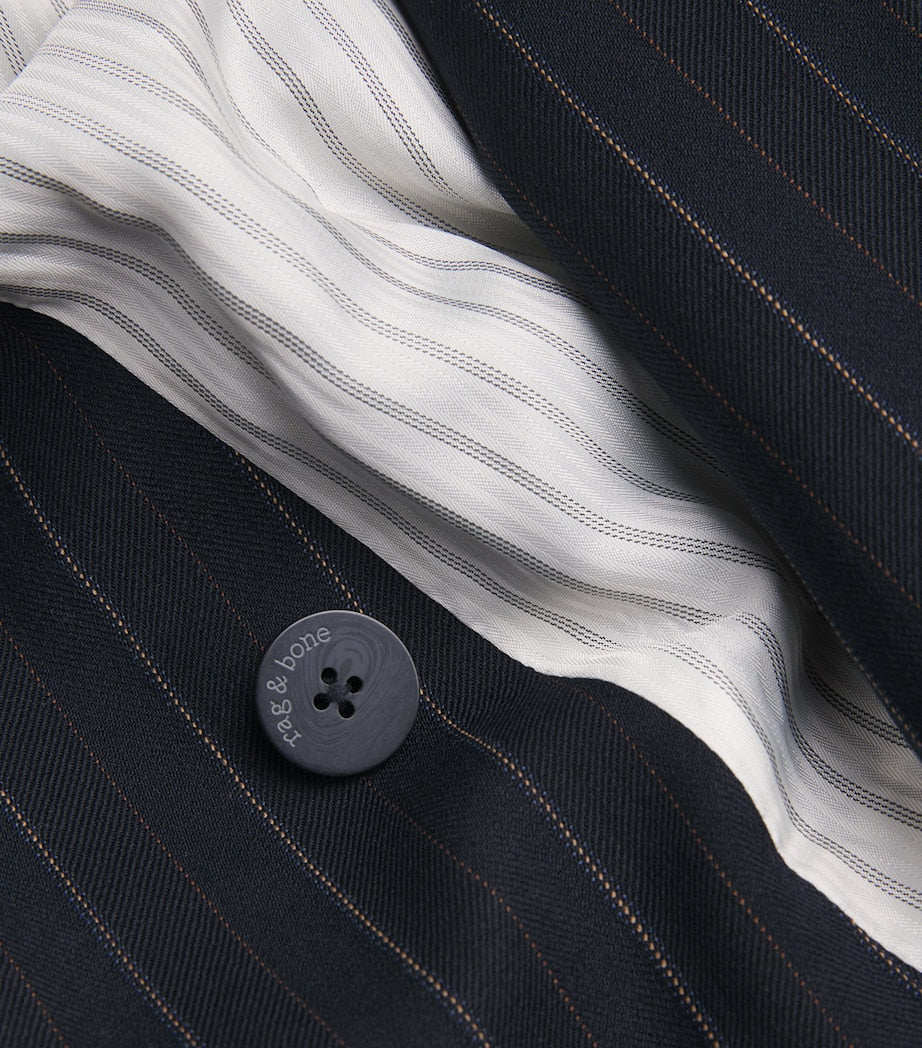 Navy Tie-Waist Virginia Blazer