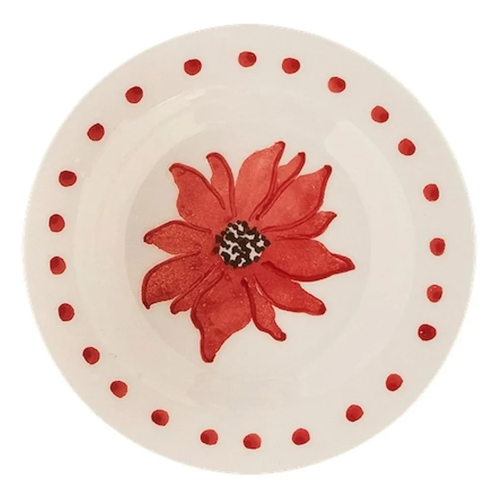 Anna + Nina - Fiorita plate  | Red