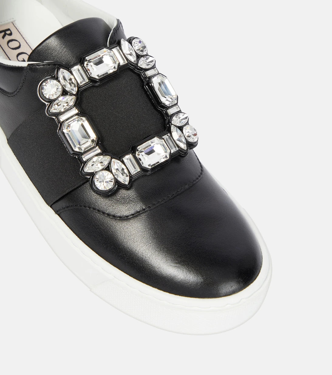 Roger Vivier - Very Vivier embellished leather sneakers