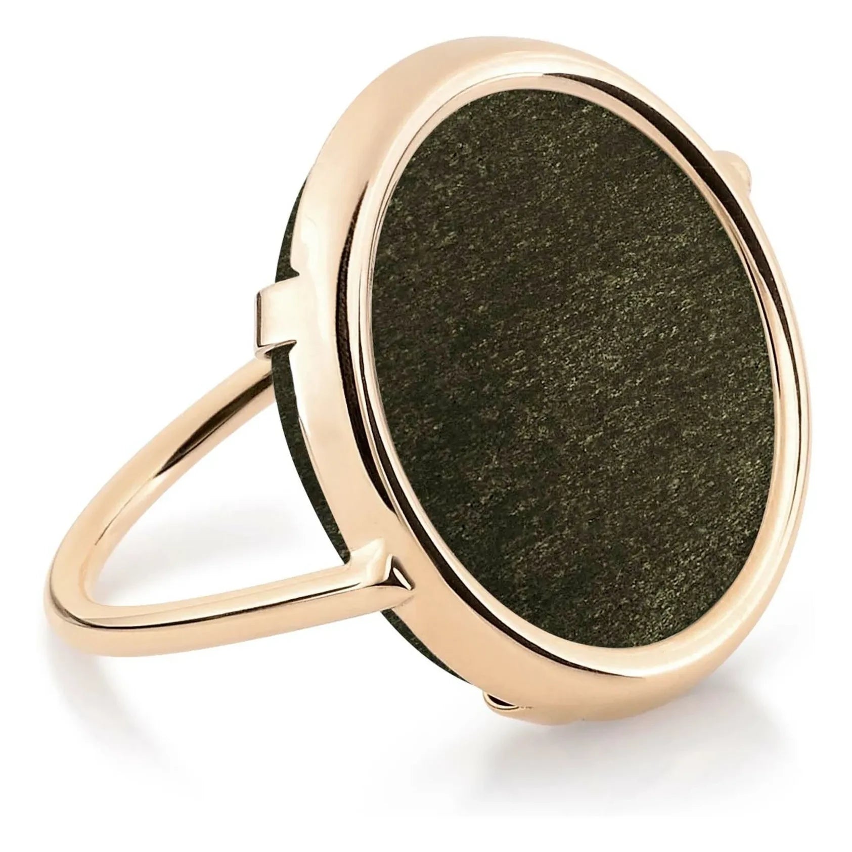 Ginette NY - Disc ring | Golden Obsidian