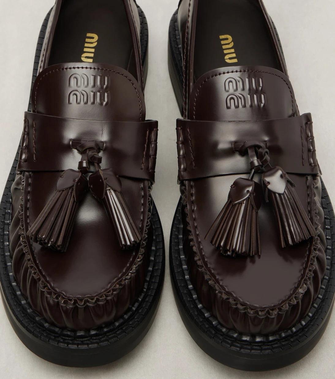 Miu Miu - Leather loafers