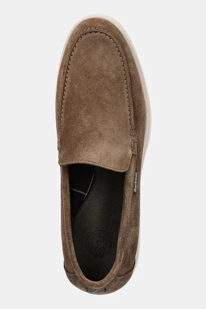 Велурени мокасини Barbour Carty
