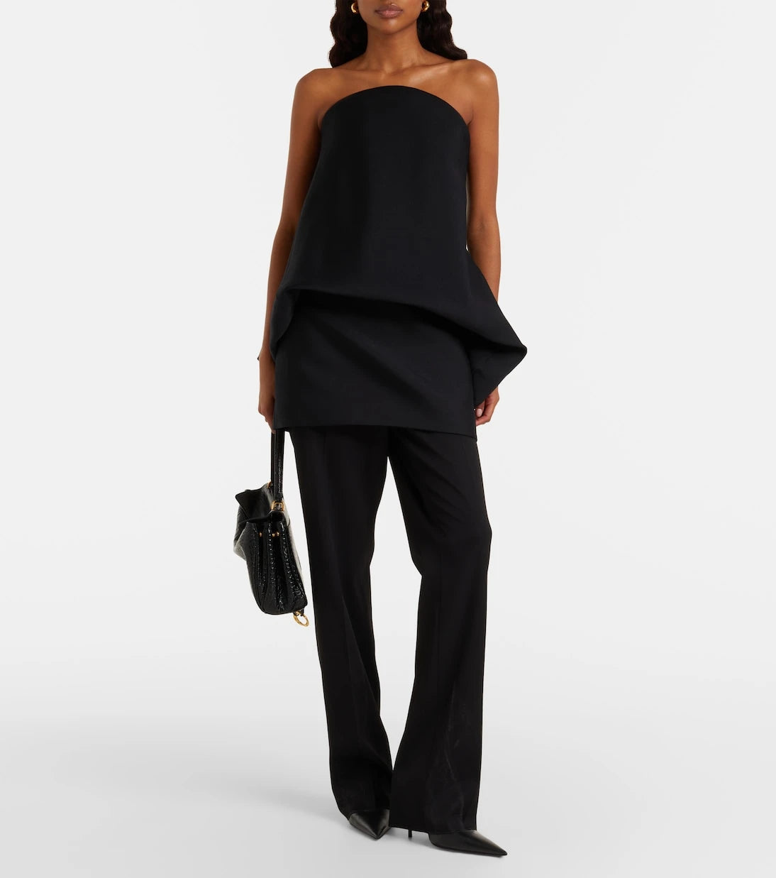 Balenciaga - فستان بتصميم البستييه بكسرات الببلوم