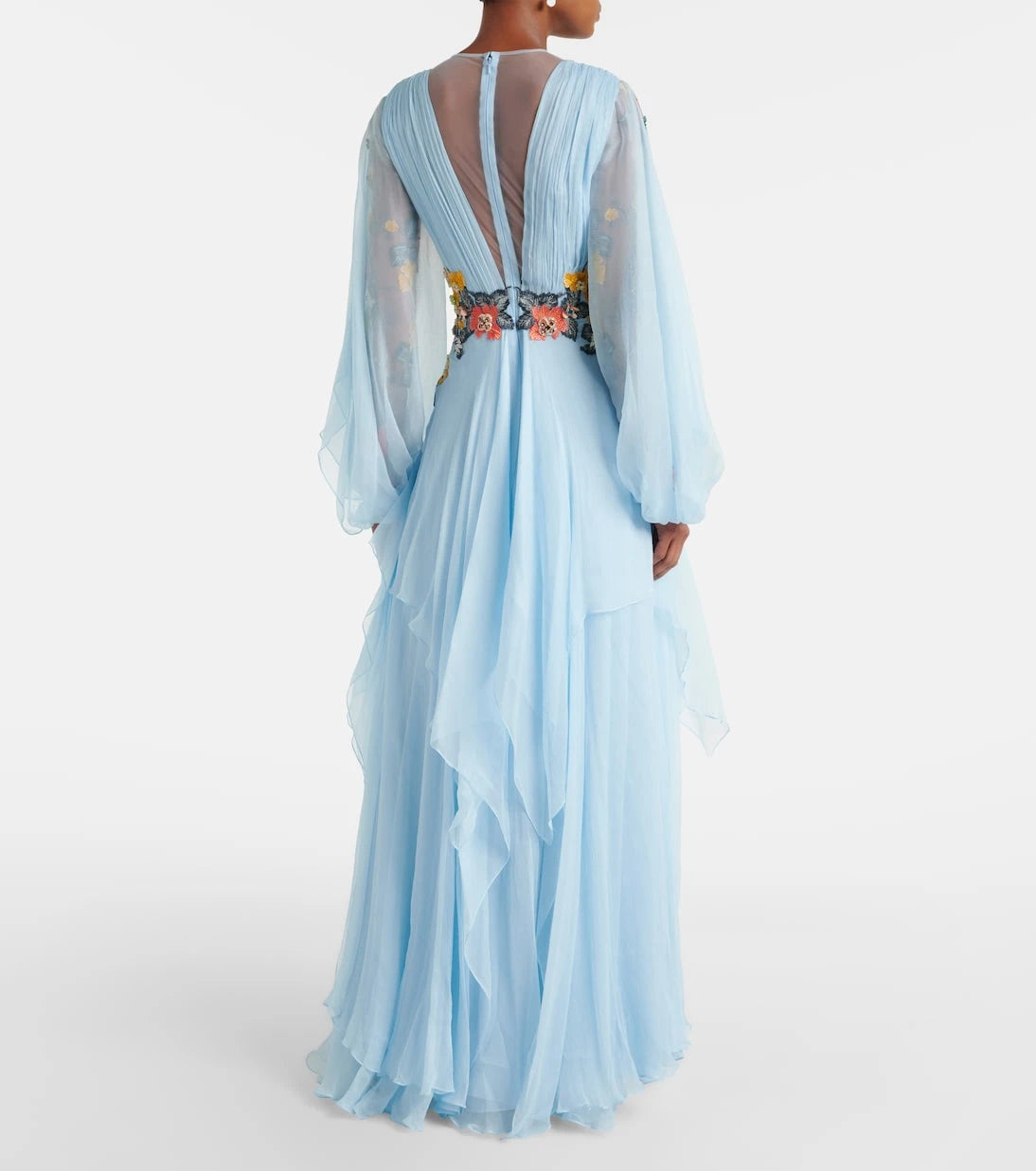 Costarellos - Floral silk gown