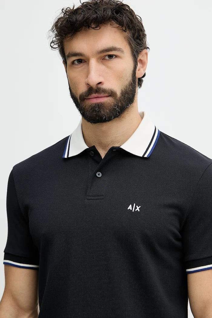Armani Exchange erkek pamuklu yakalı tişört