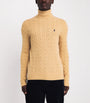 Polo Ralph Lauren Brown Wool-Cashmere Rollneck Sweater