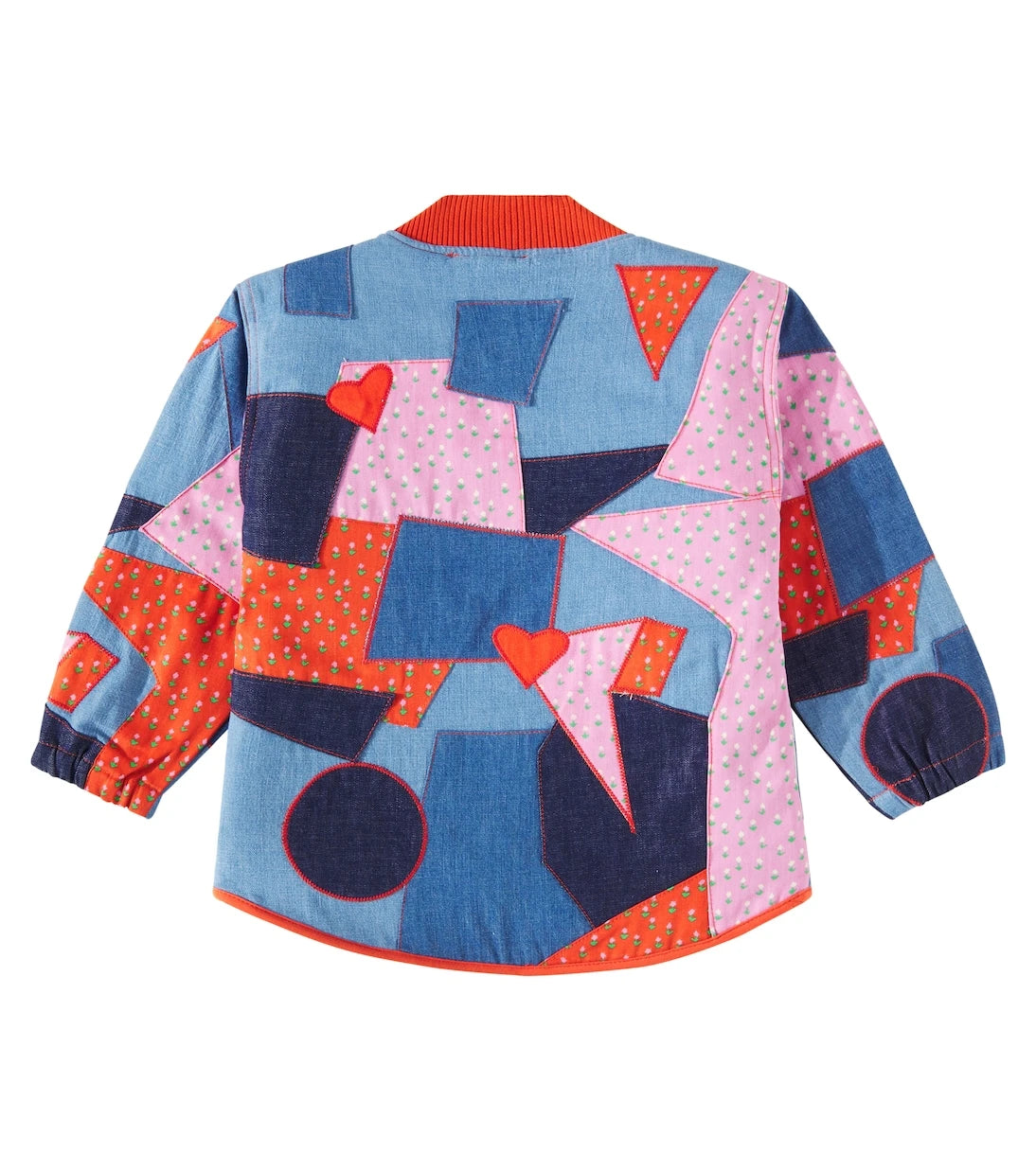 Stella McCartney Kids - Patchwork denim bomber jacket