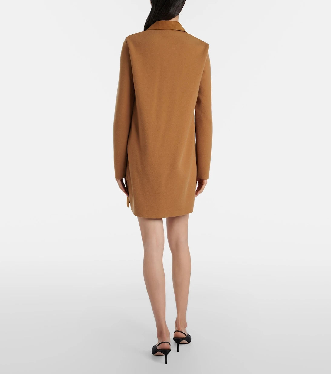 Tom Ford - Wool-blend and suede minidress