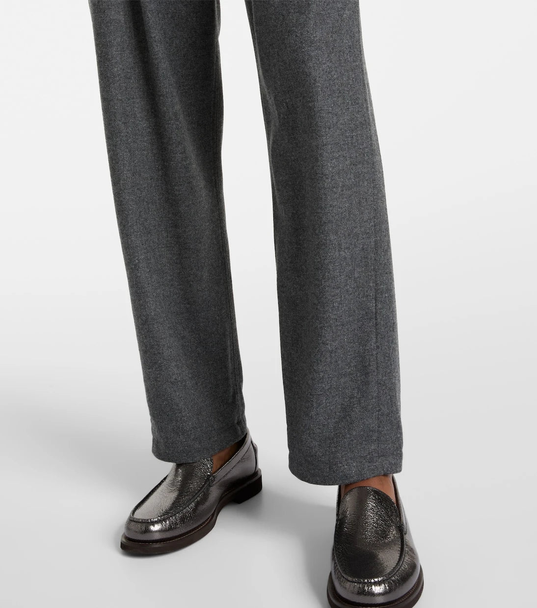 Brunello Cucinelli - Cropped wool and cashmere straight pants