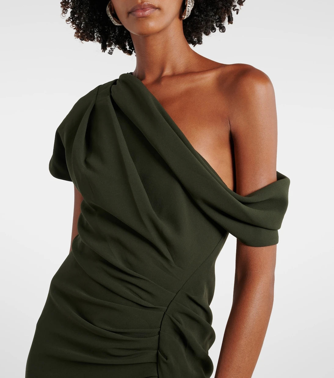 Simkhai - Kally draped one-shoulder crêpe gown