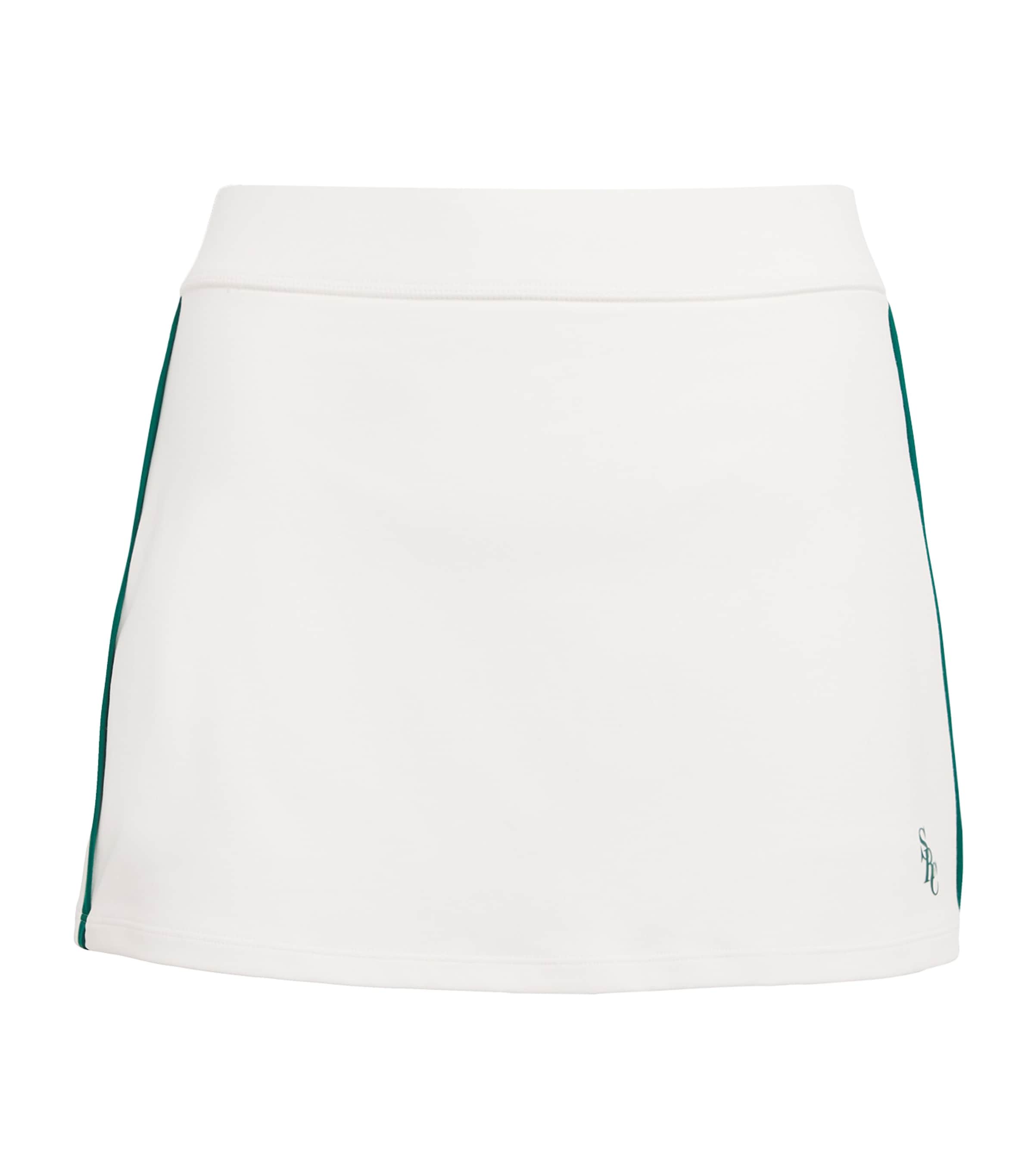 White SRC Mini Tennis Skirt