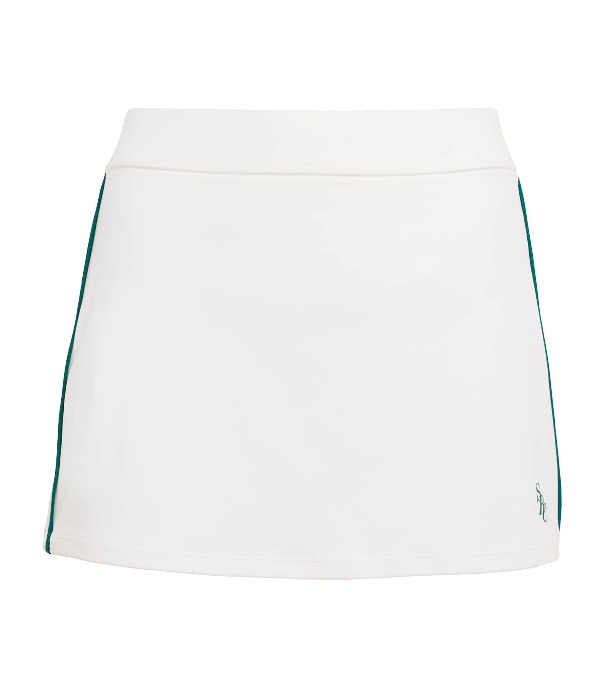 White SRC Mini Tennis Skirt