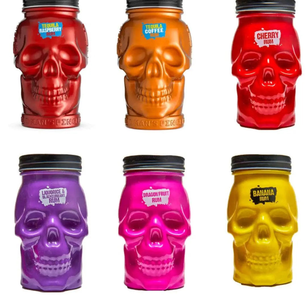 Dead Man's Finger Graveyard Mason Jar Collection, 6 x 50 cl