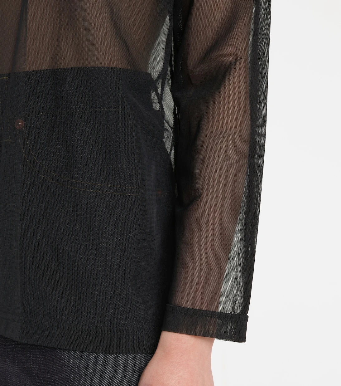 Junya Watanabe - Sequined mesh top