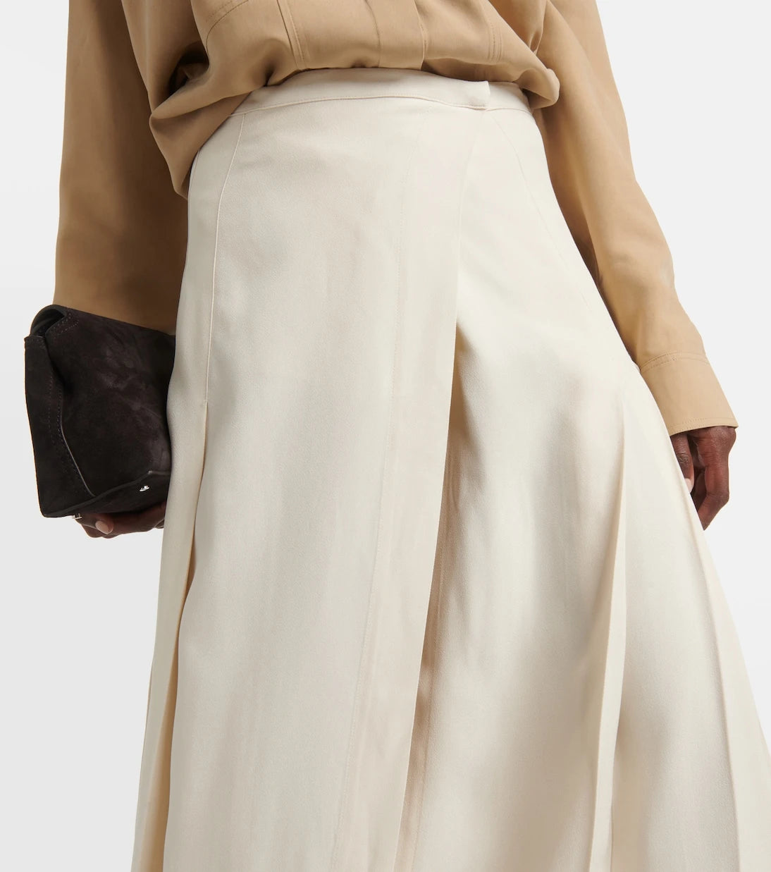 Toteme - Wrap crêpe maxi skirt