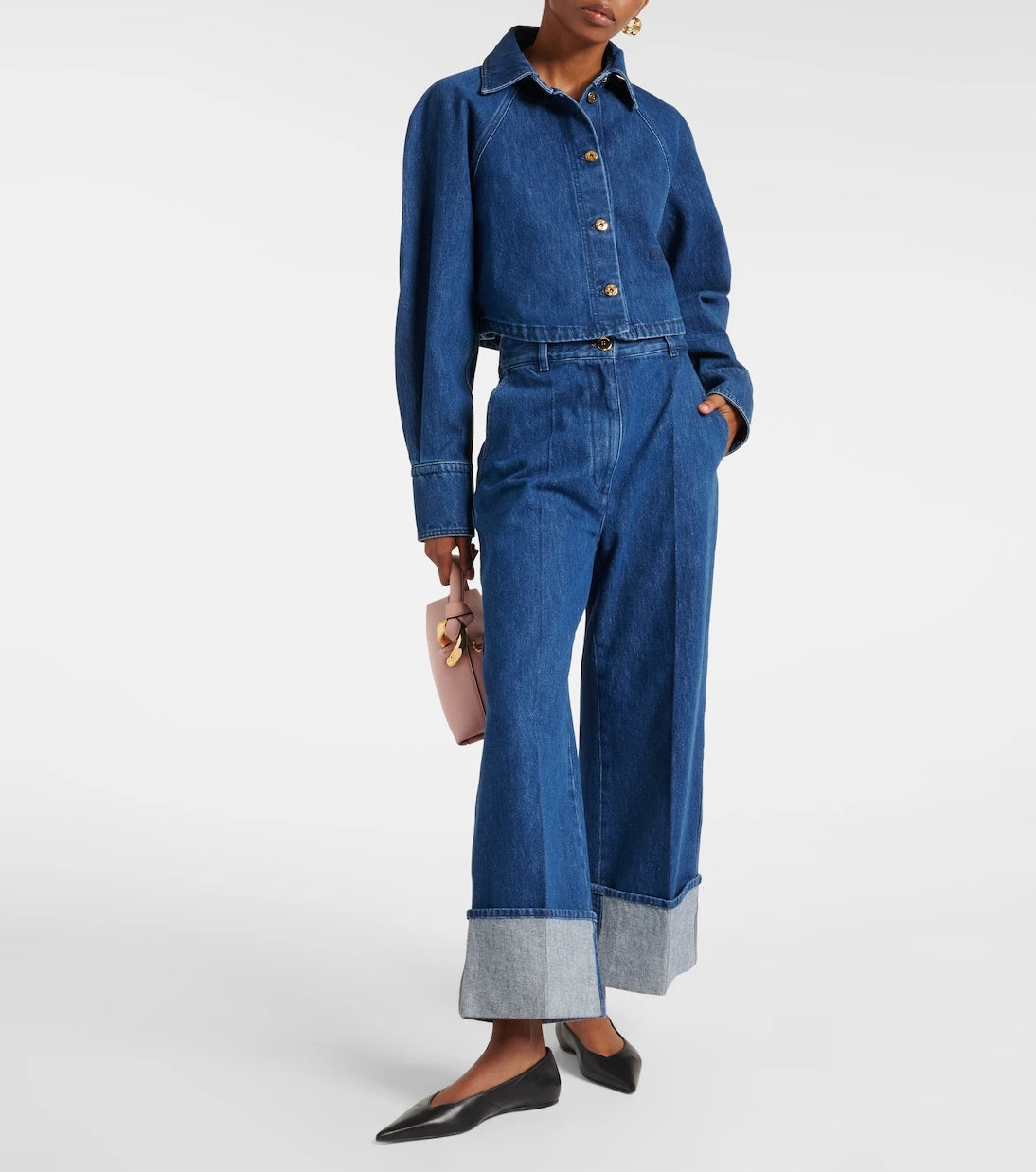 Patou - Cropped denim shirt