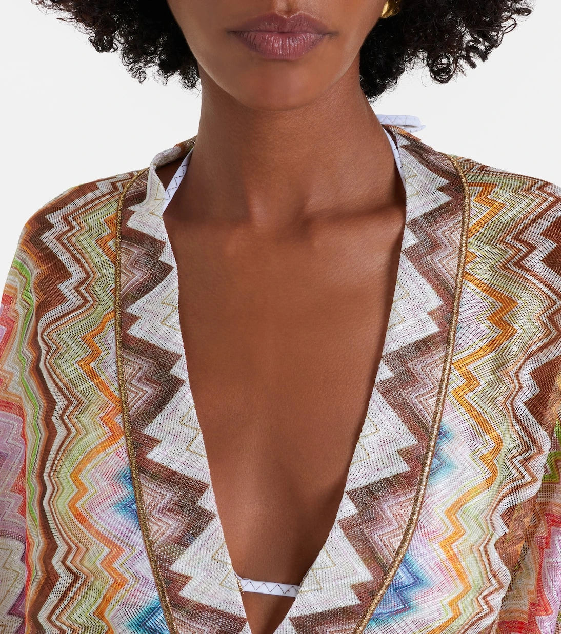 Missoni - غطاء شاطئ بنمط متعرج
