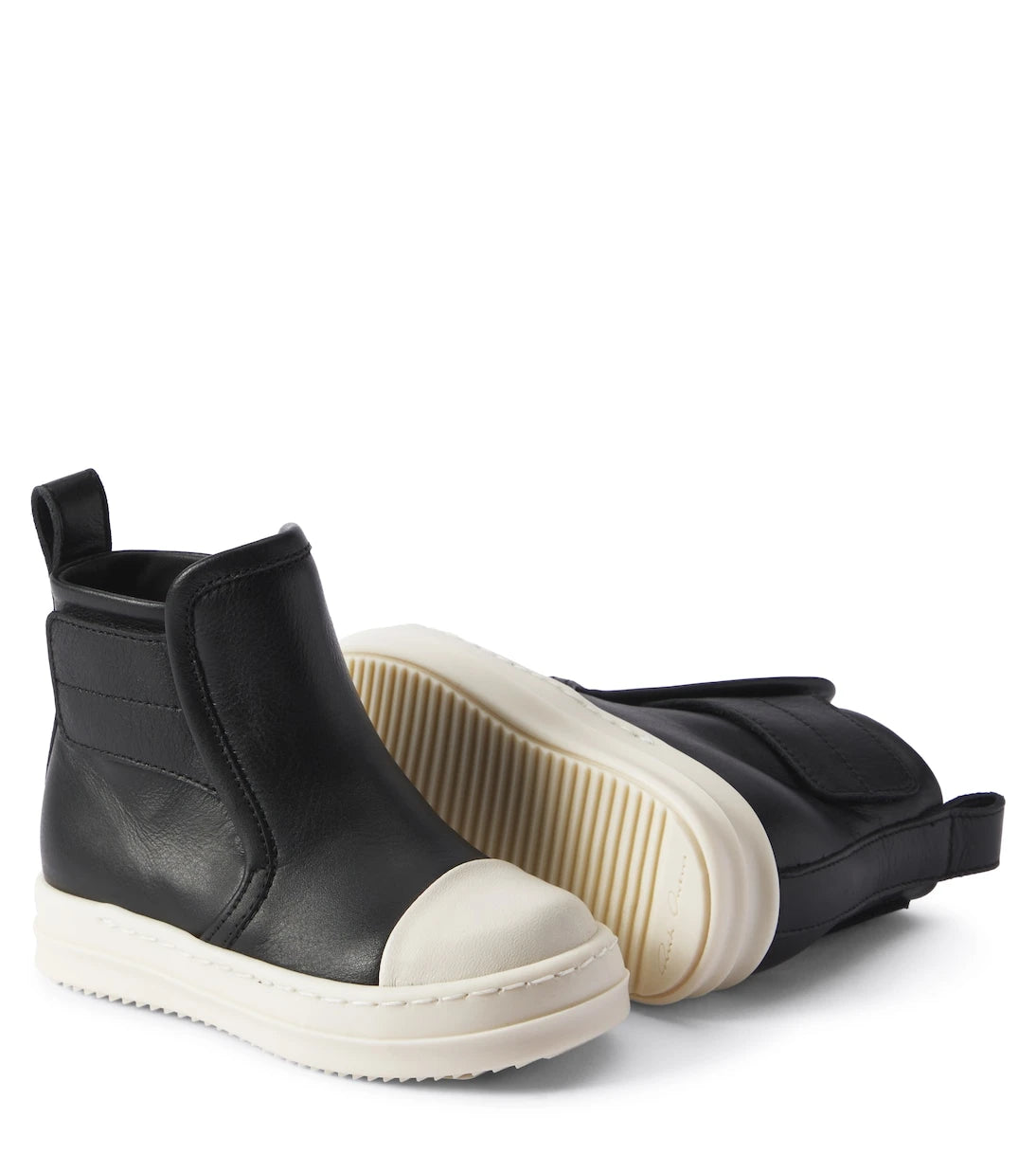Rick Owens Kids - حذاء سنيكرز جلد بيتل للأطفال