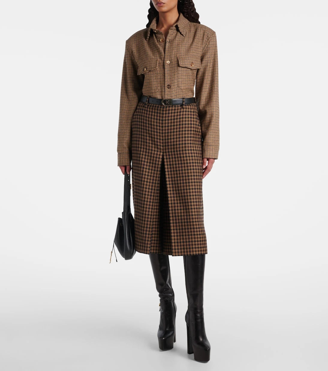 Saint Laurent - Houndstooth overshirt