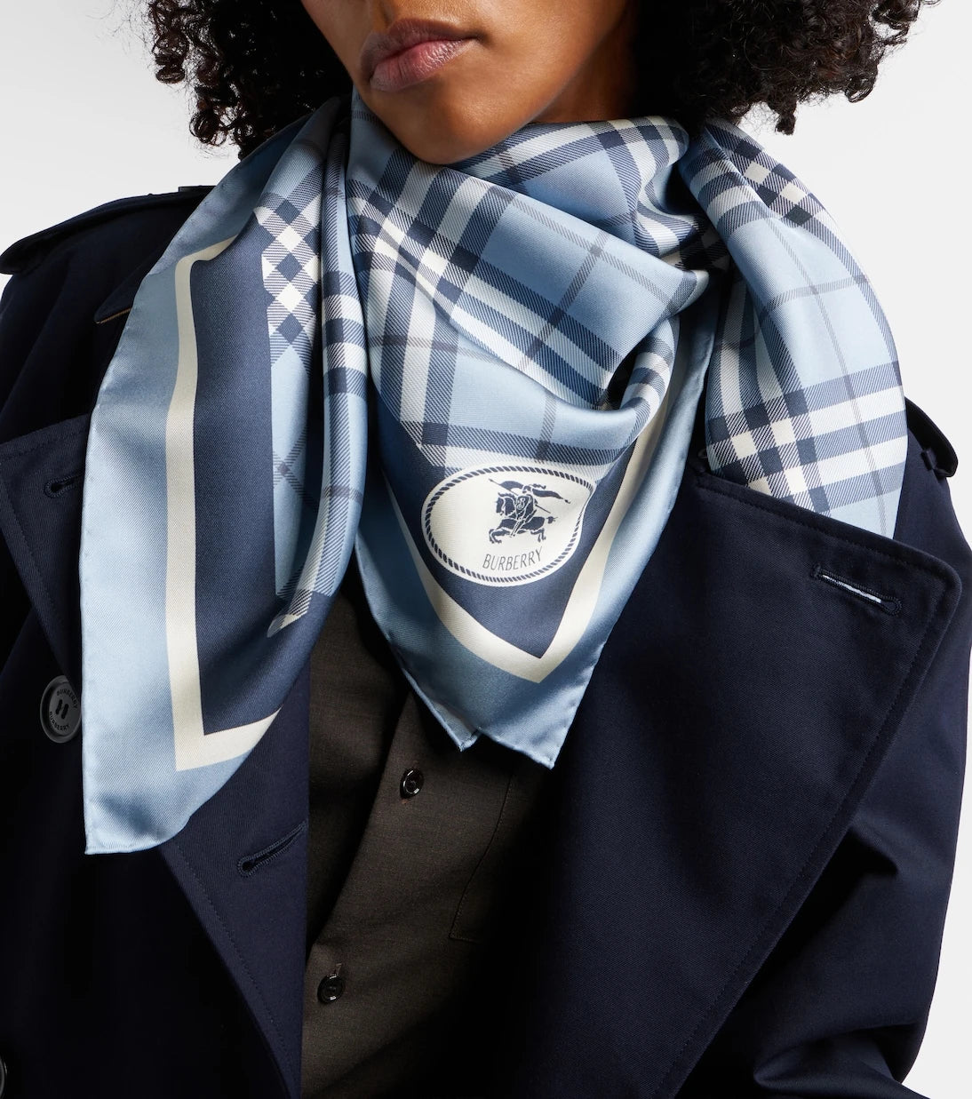 Burberry - Burberry Ekose ipek dimi eşarp