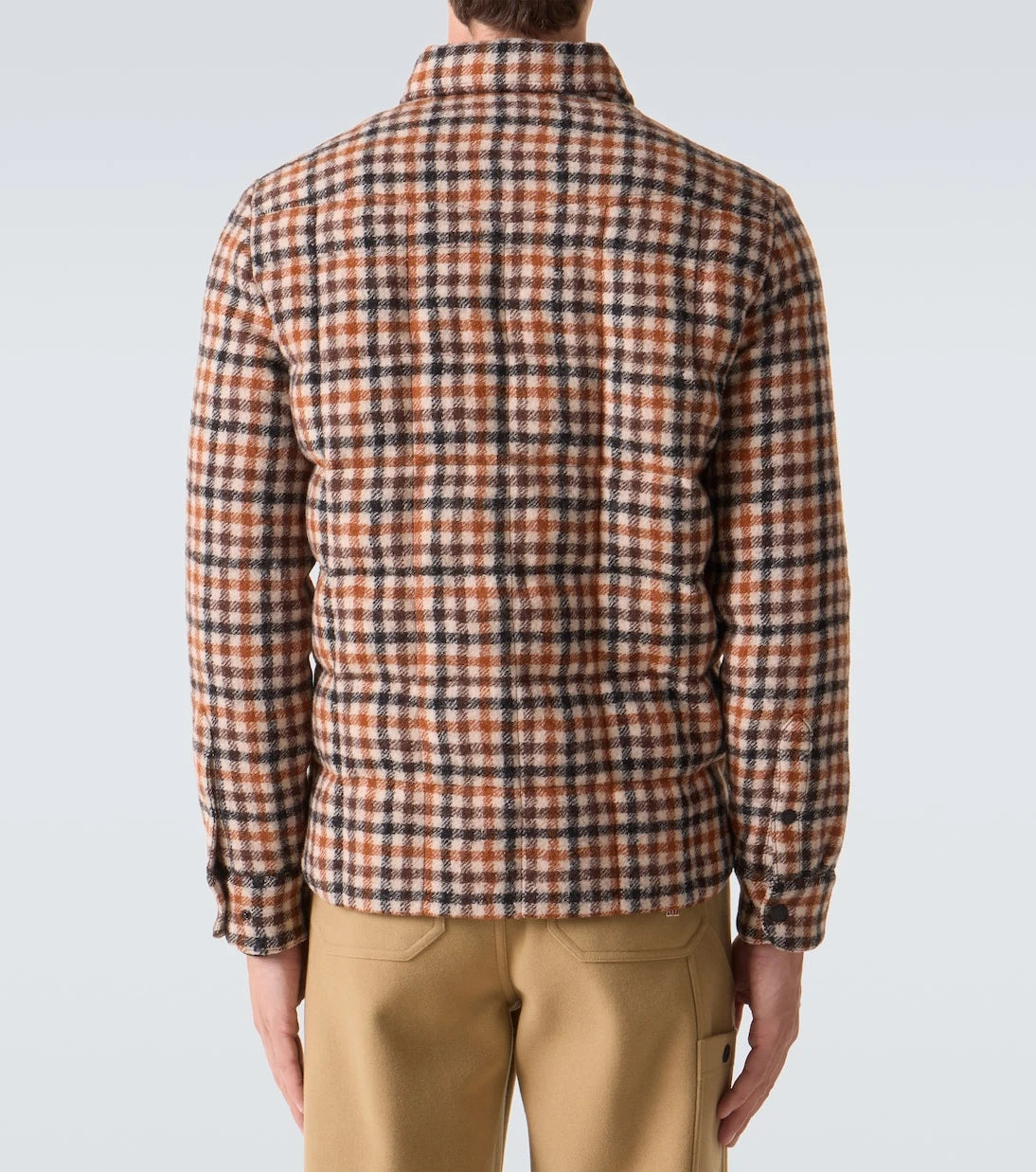 Moncler Grenoble - Gelt checked virgin wool down jacket