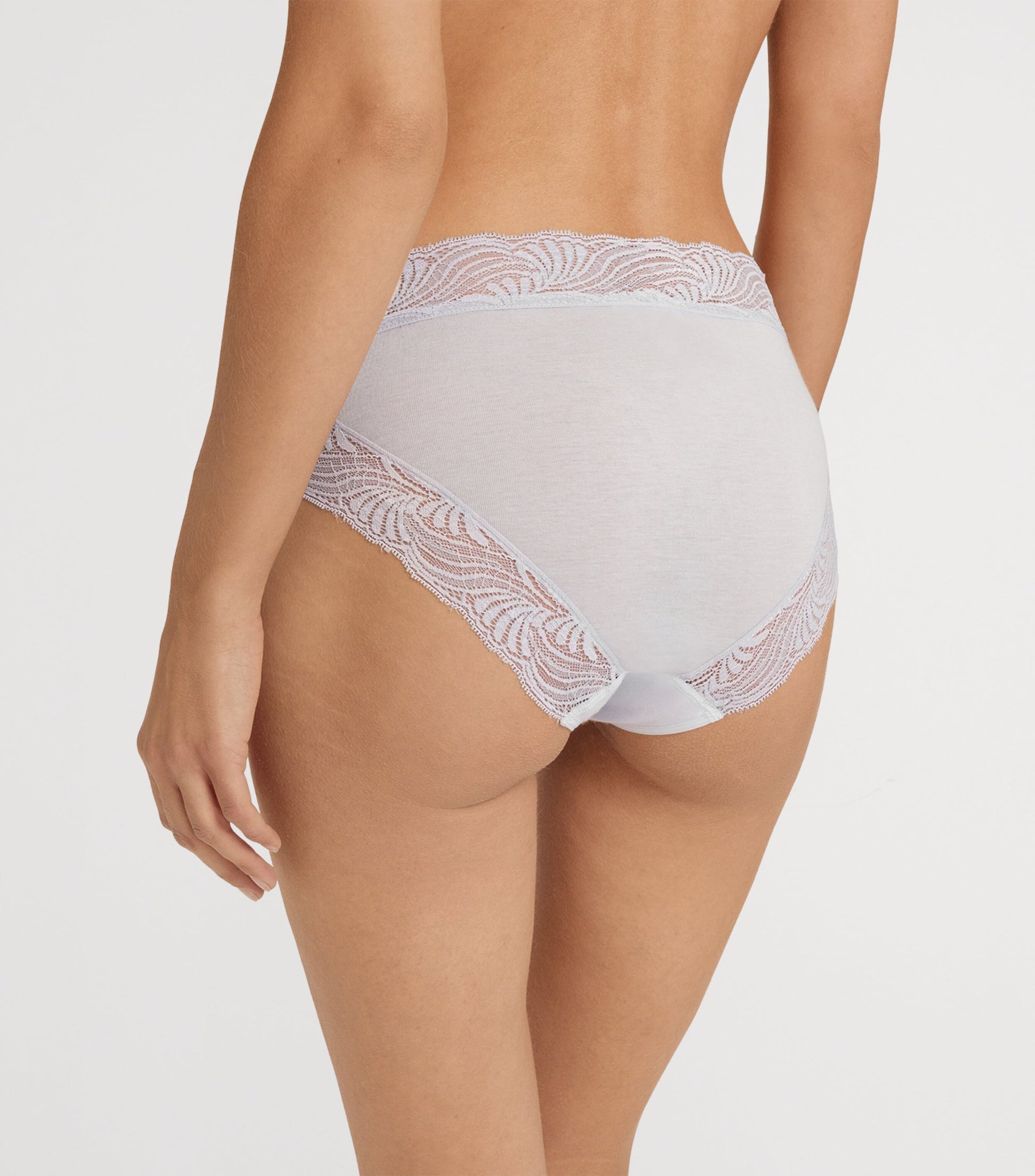 Hanro Blue Cotton Delight Midi Briefs