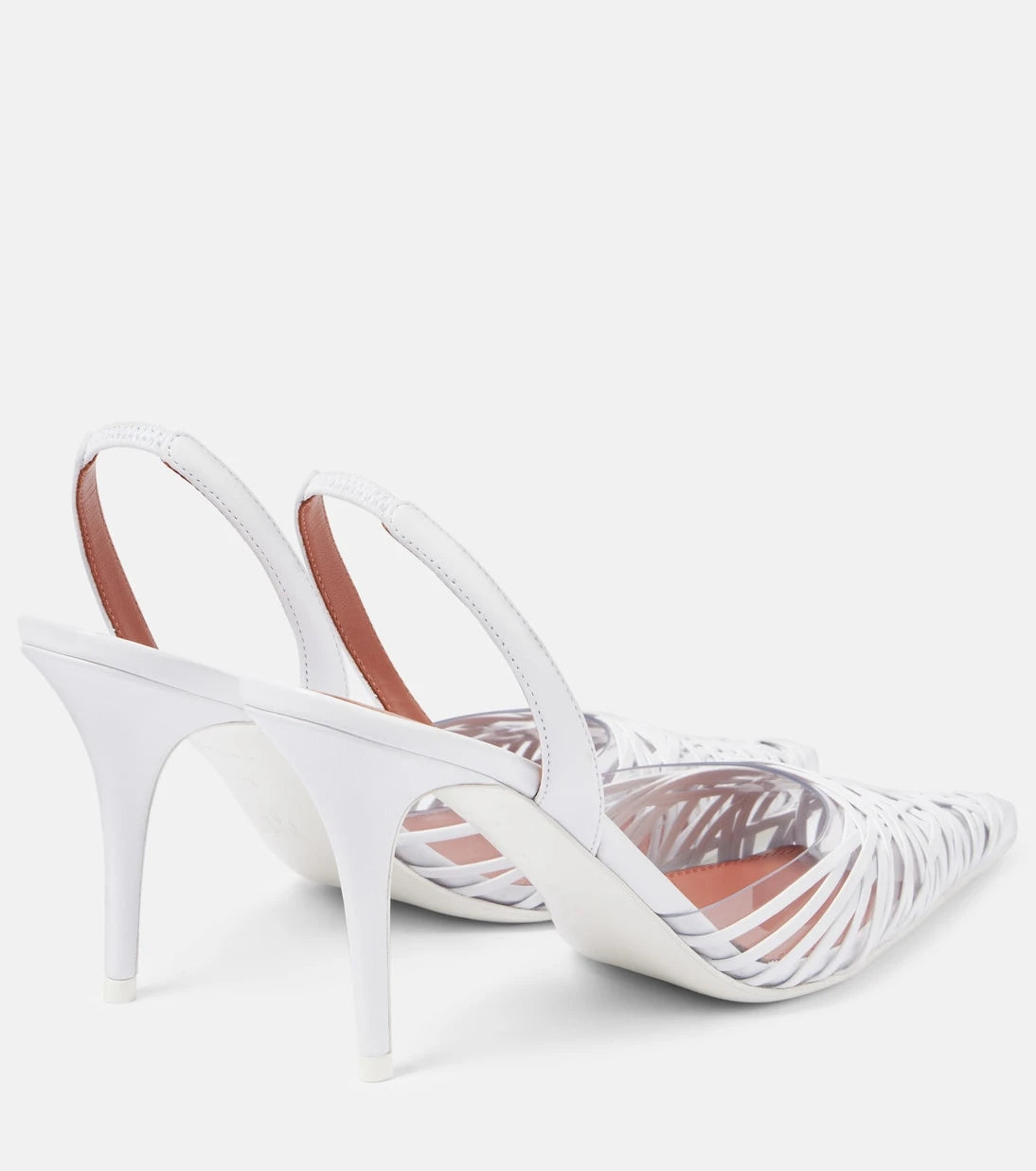 Amina Muaddi - Lori 90 leather slingback pumps