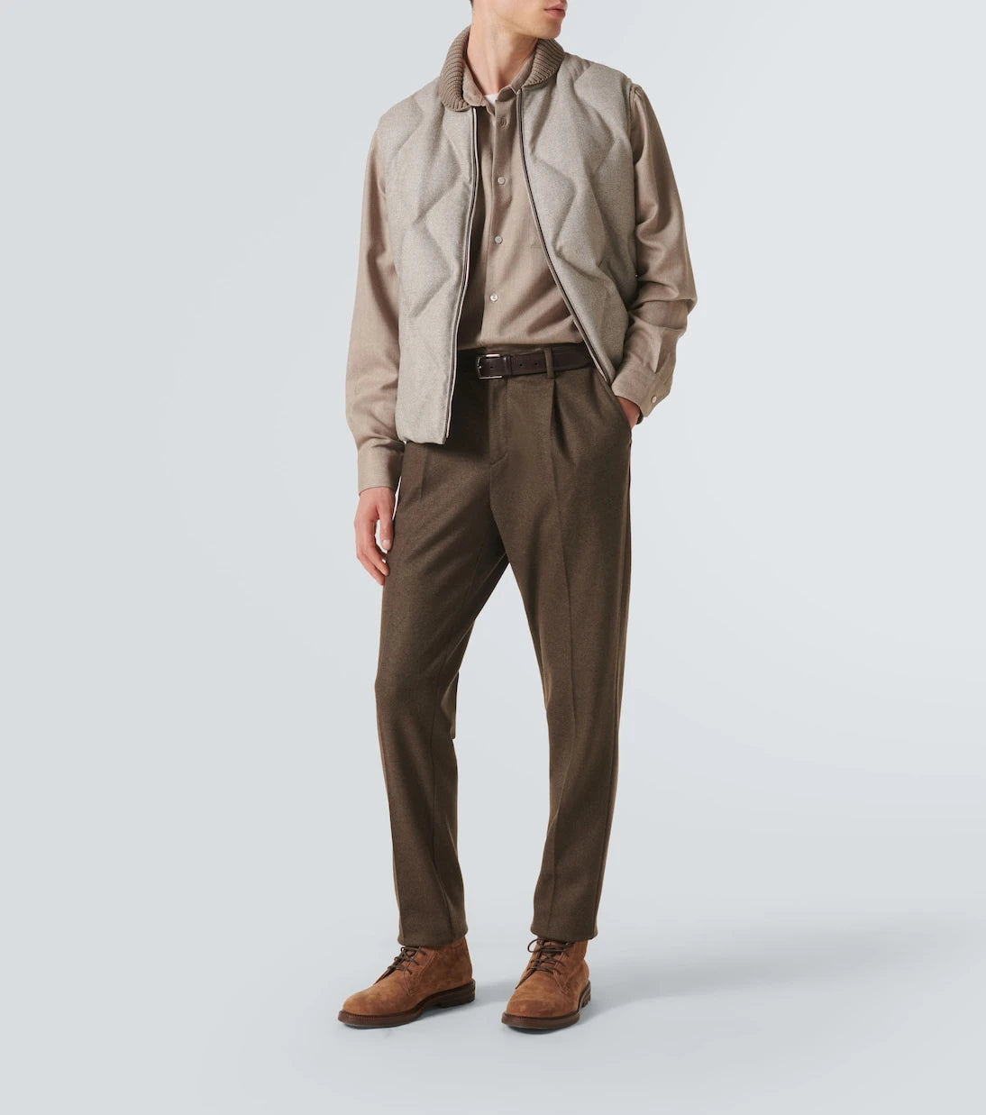 Berluti - Herringbone wool shirt