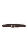 Brunello Cucinelli Suede Braided Belt