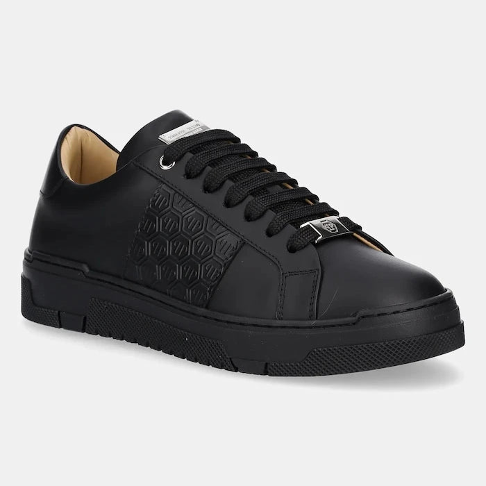 Кожени маратонки Philipp Plein Lo-Top Monogram