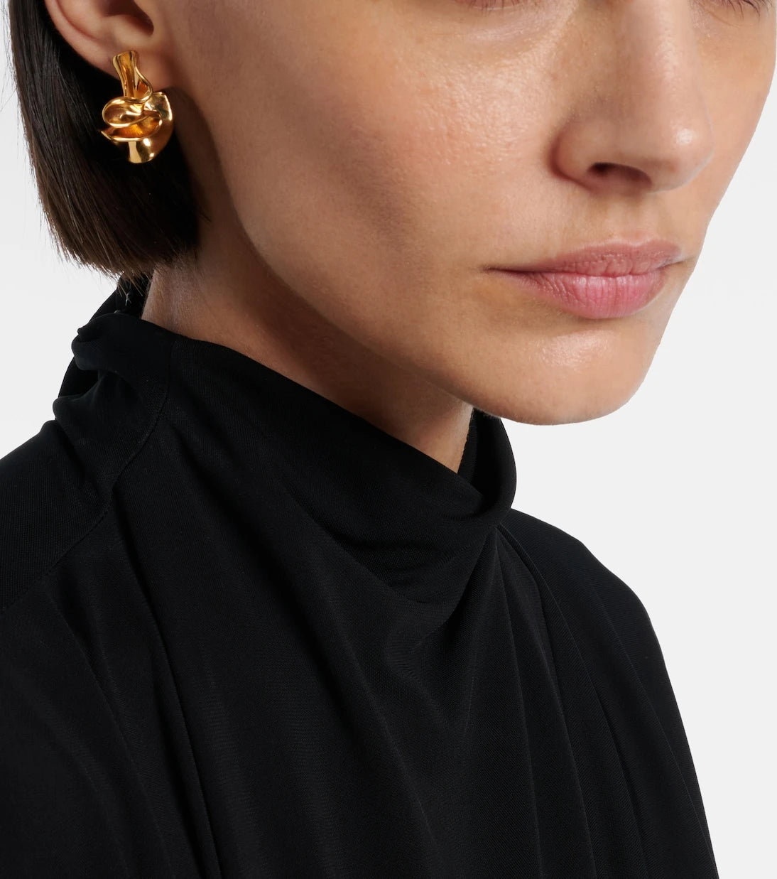 Bottega Veneta - Anemone Small gold-plated earrings