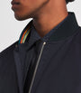 Paul Smith Navy Wool Bomber Jacket