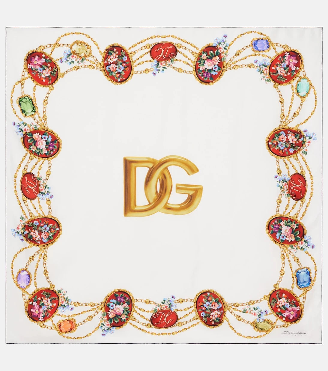Dolce&Gabbana - DG silk scarf