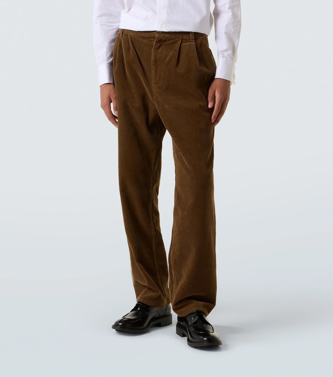 Saint Laurent - Cotton corduroy wide-leg pants