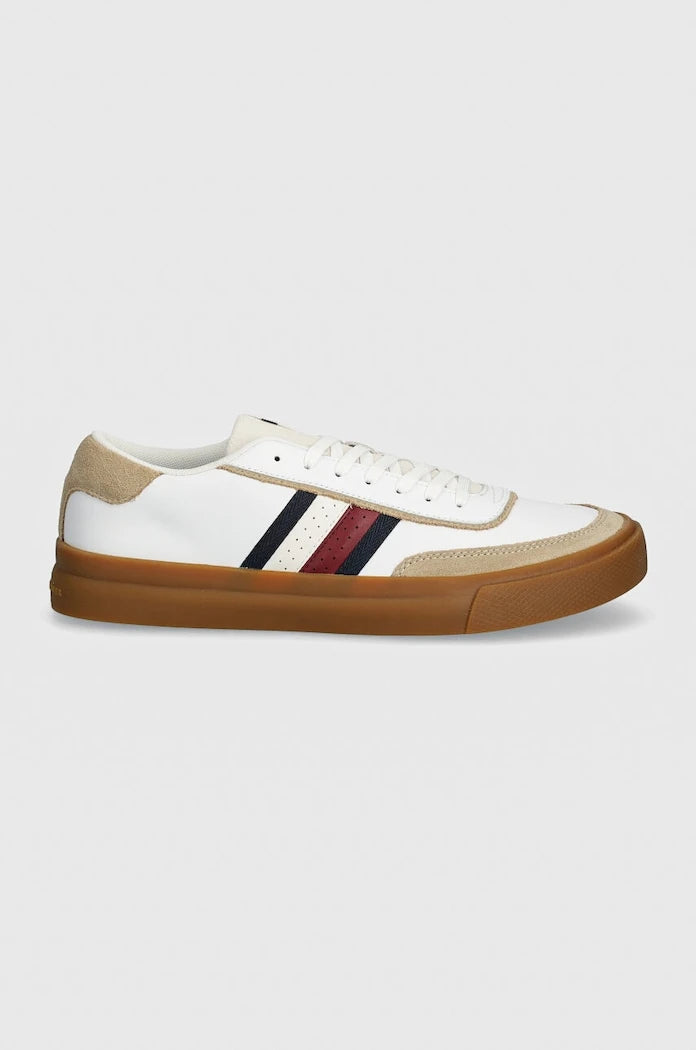 Кожени маратонки Tommy Hilfiger TH CUPSET 1A2 LTH MIX