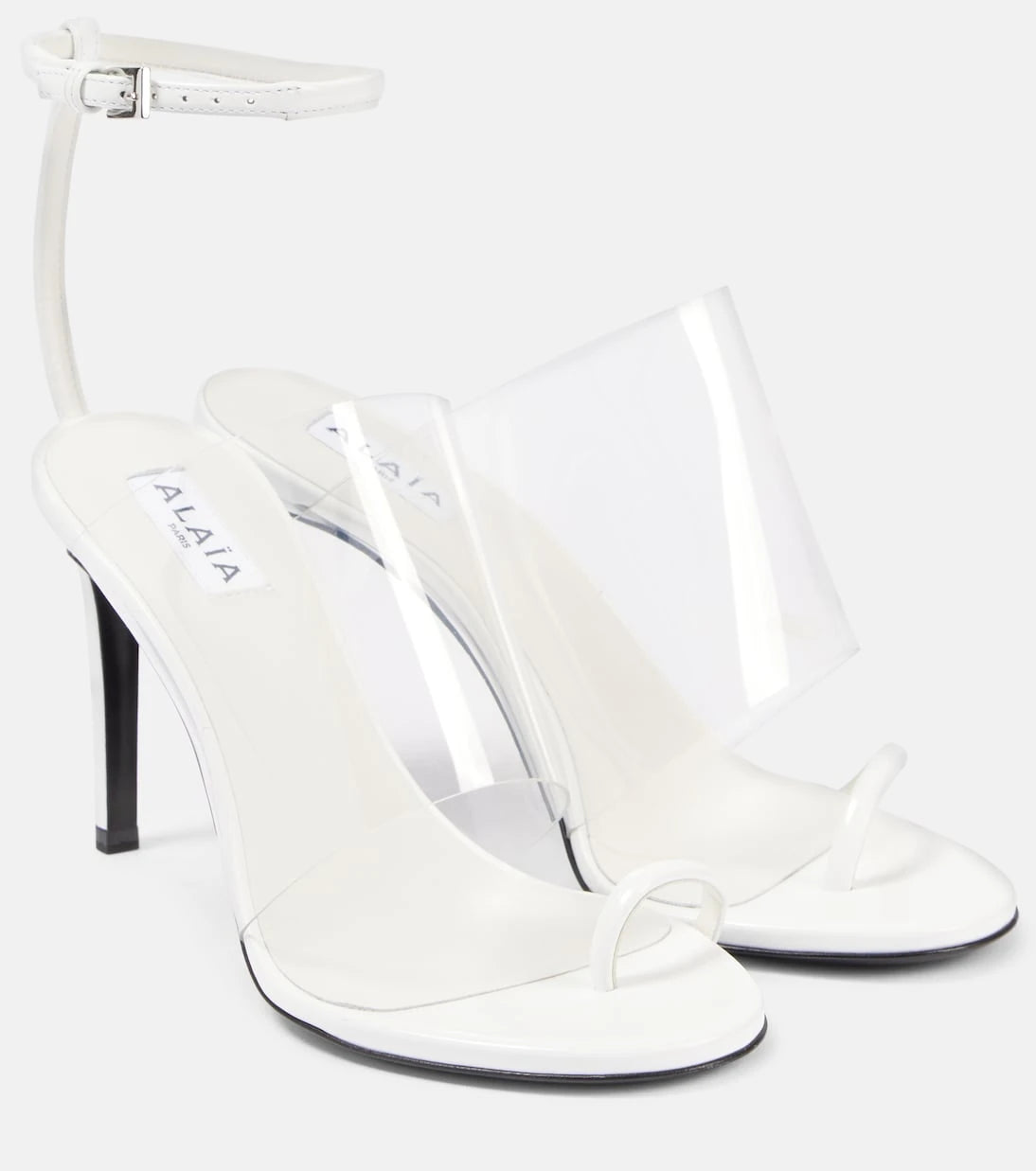 Alaïa - Plexi 90 leather & PU sandals