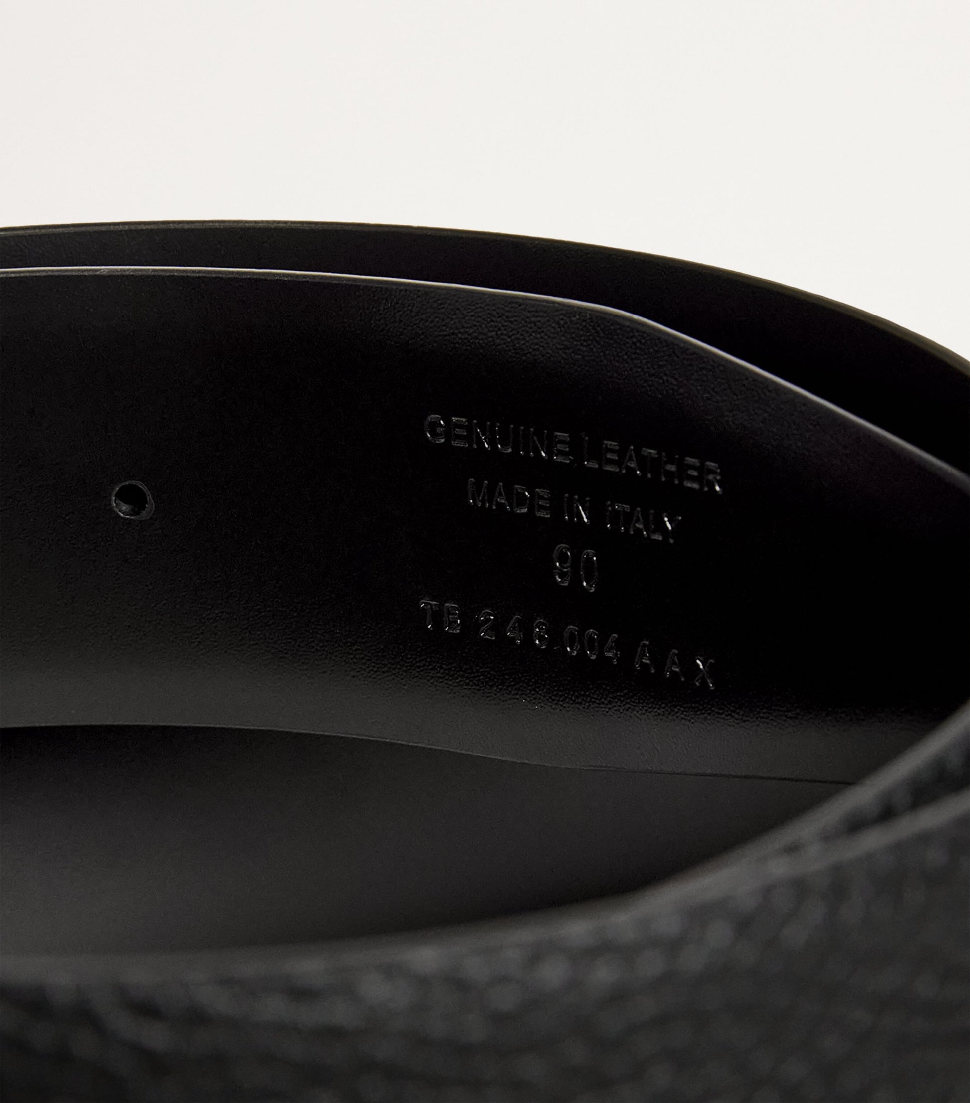 Leather Reversible T Icon Belt