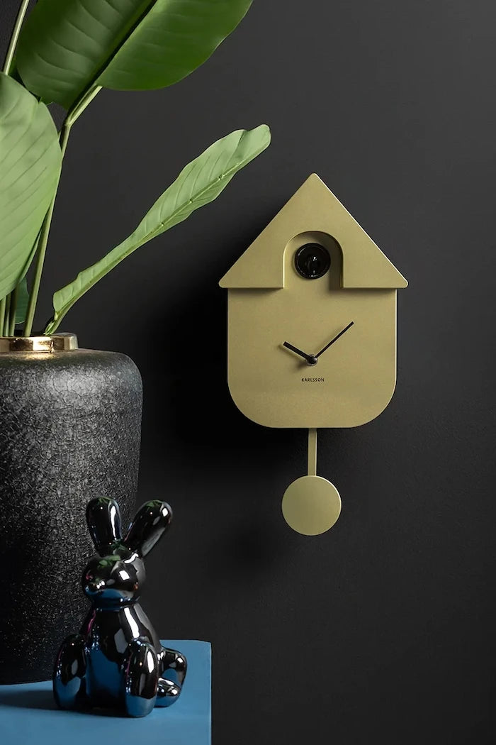 Часовник с кукувичка Karlsson Modern Cuckoo Metallic