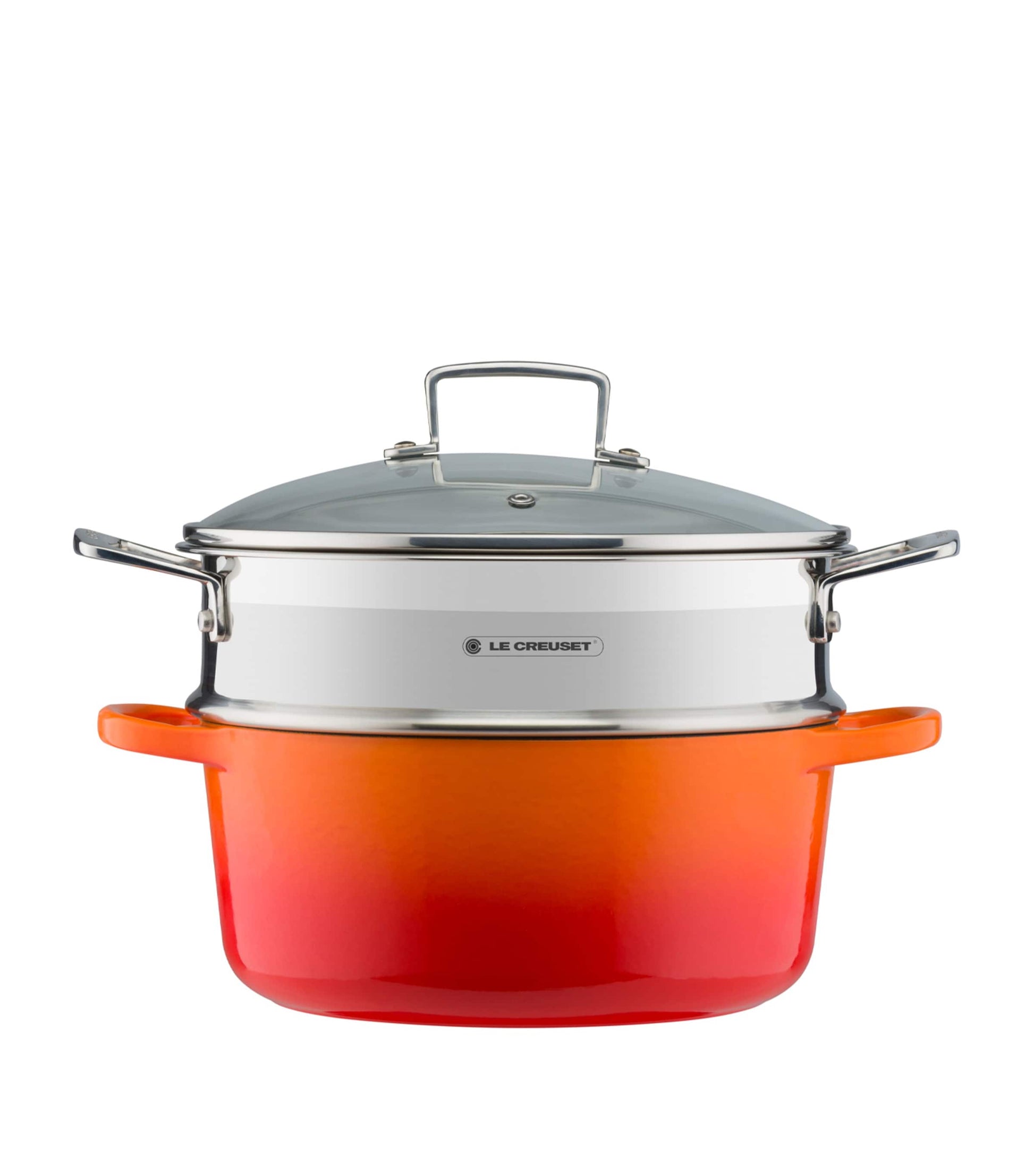 3-Ply Stainless Steel Sauté Multi-Steamer with Glass Lid (24cm)