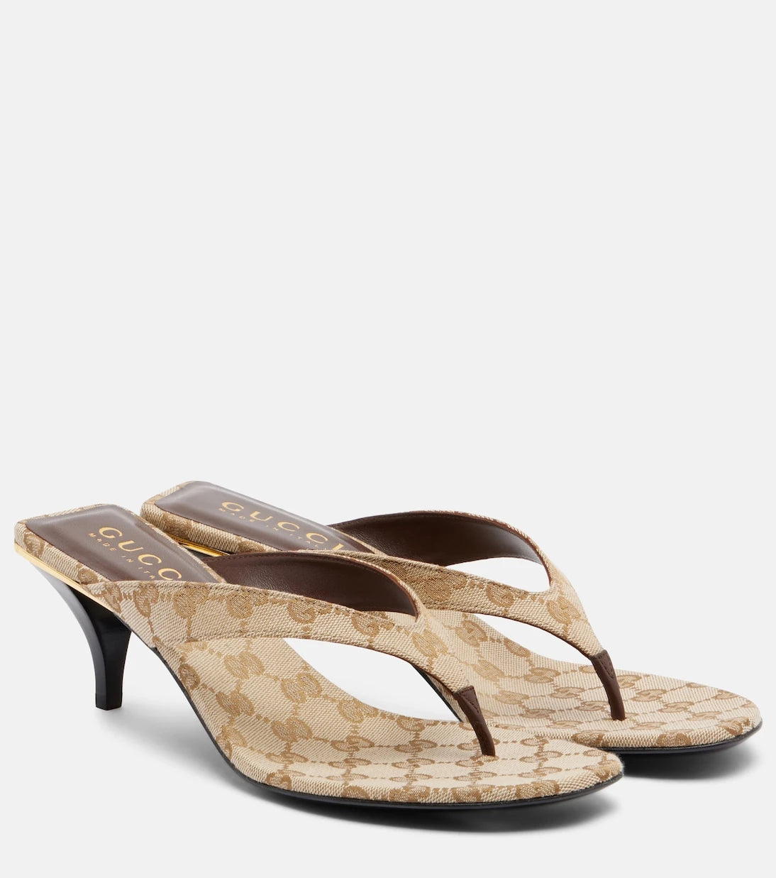 Gucci - Vittoria GG canvas thong sandals