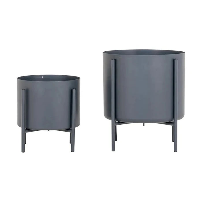 House Nordic Pavia Saksı Kılıfları Seti Çerçeveli O 21/26 cm (2 Parça)