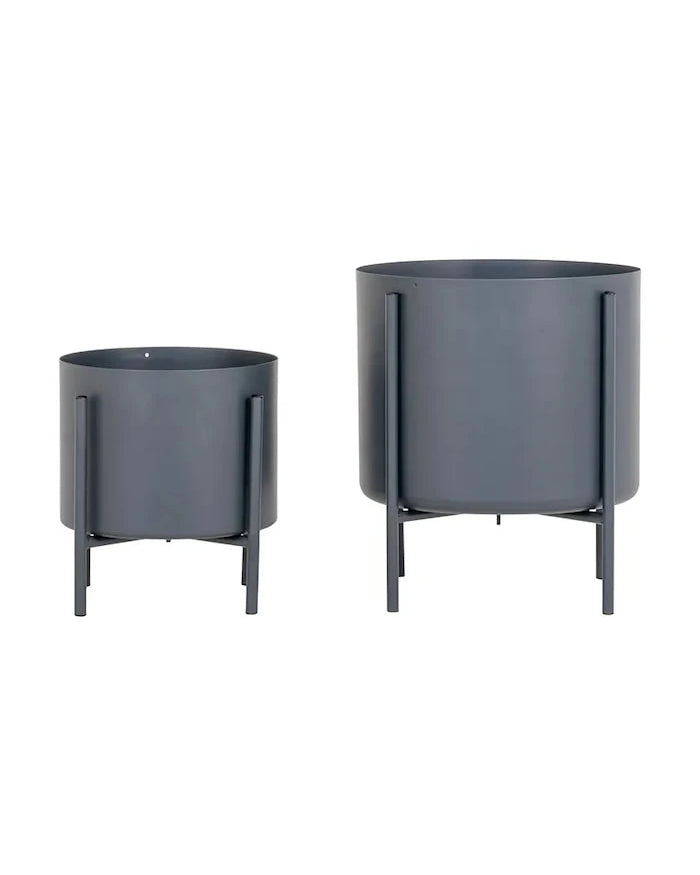 House Nordic Pavia Saksı Kılıfları Seti Çerçeveli O 21/26 cm (2 Parça)