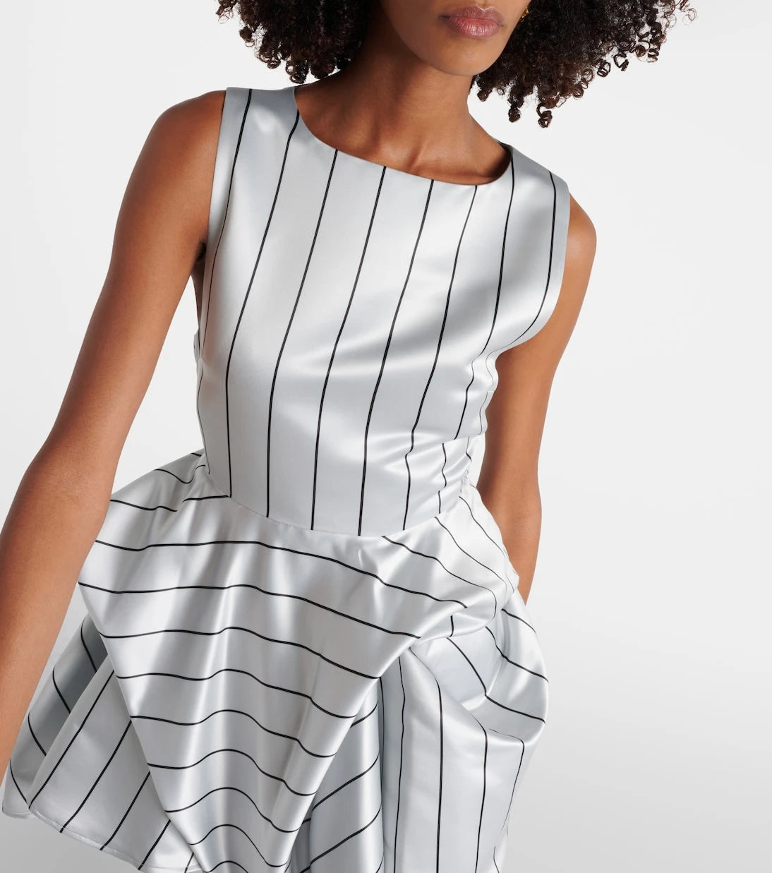 JW Anderson - Draped striped minidress