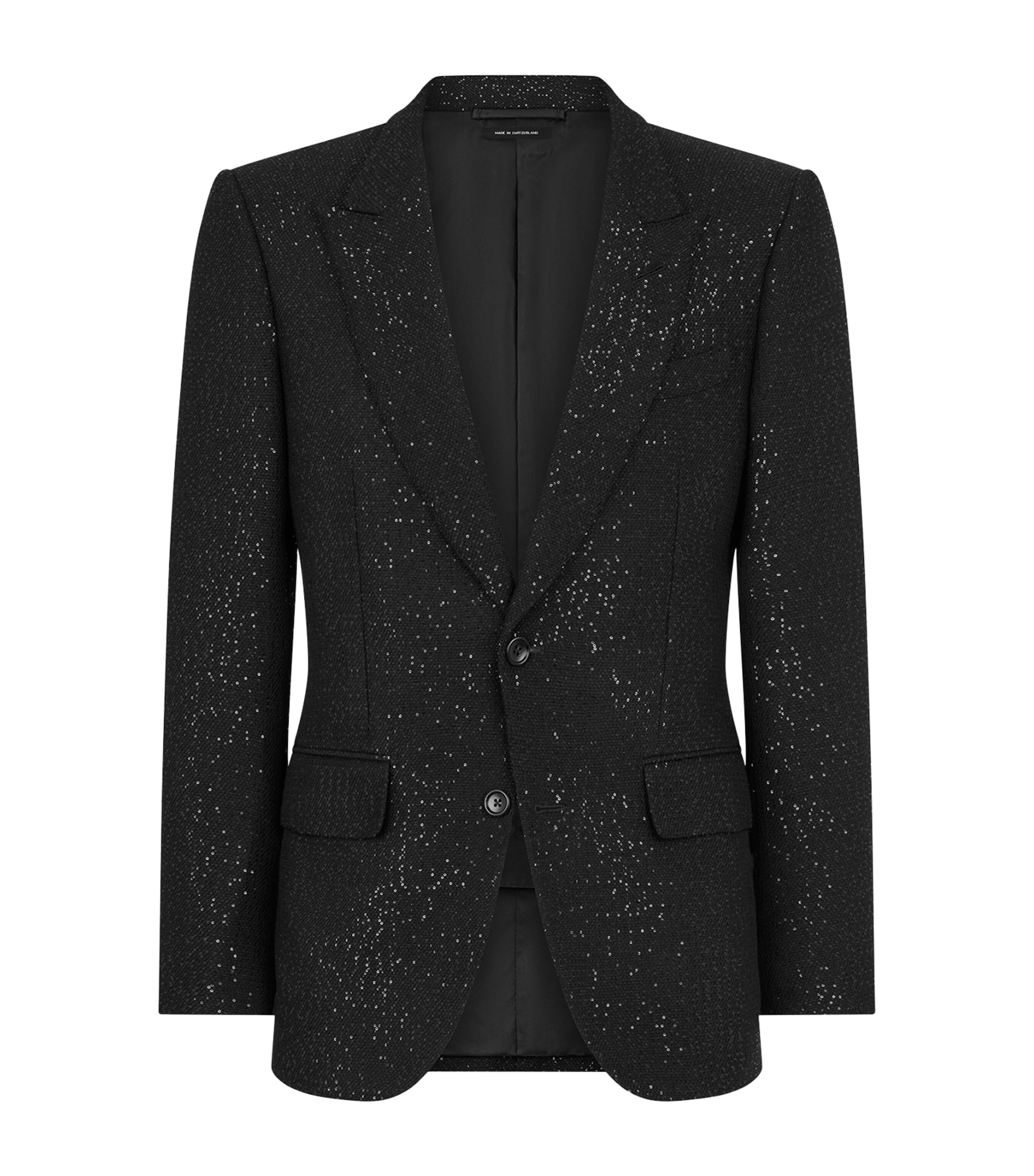 TOM FORD Virgin Wool-Blend Sequinned Blazer