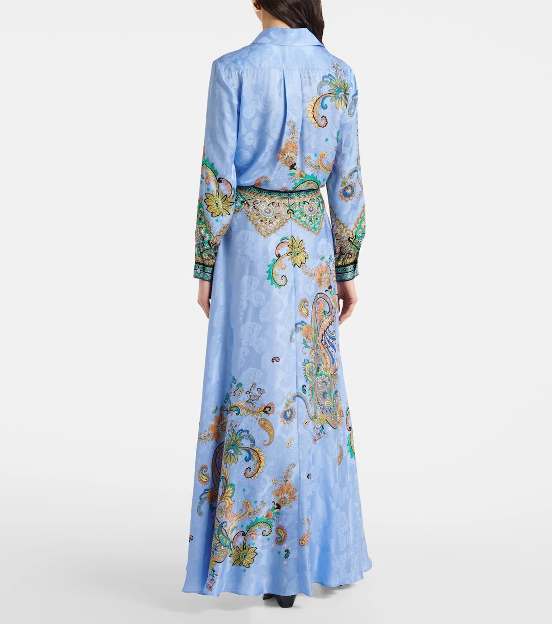 Etro - Floral silk crêpe de chine maxi skirt